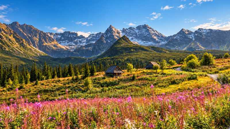 Los montes Tatras sobre Zakopane